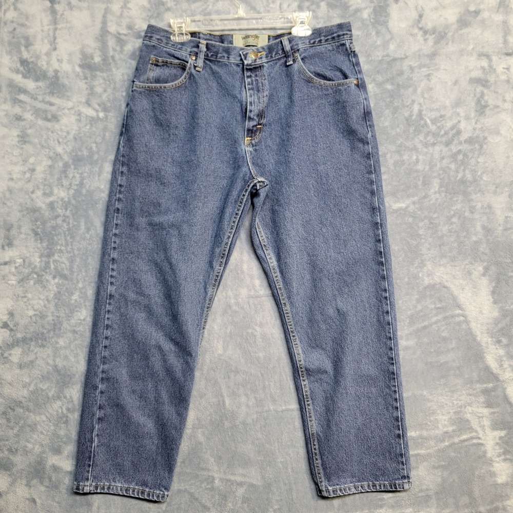 Wrangler Authentics Mens Jeans Size 36x29 Regular Fit Denim‎ Blue